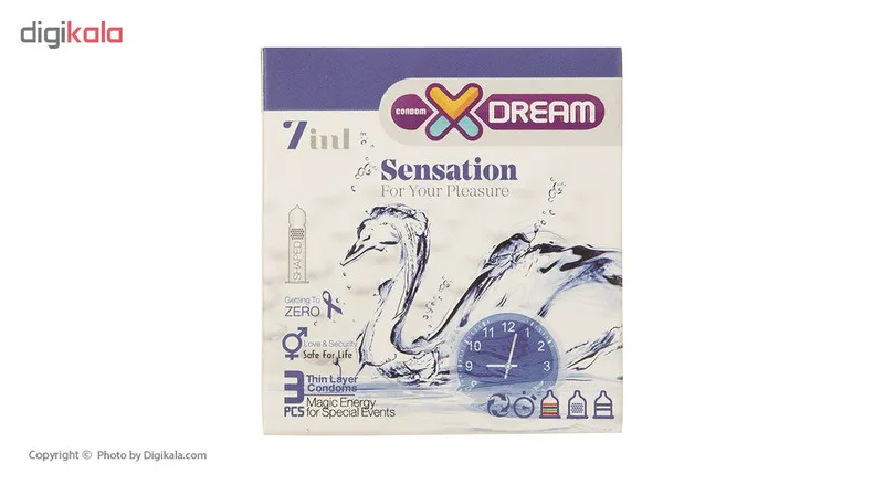 کاندوم ایکس دریم مدل Sensation بسته 3 عددی - تصویر 4
