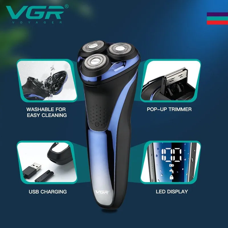 ماشین اصلاح موی صورت وی جی ار مدل V-306 - تصویر 6