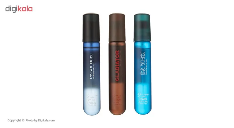 عطر جیبی مردانه ژک ساف مدل J3 حجم 22 میلی لیتر بسته 3 عددی - تصویر 3
