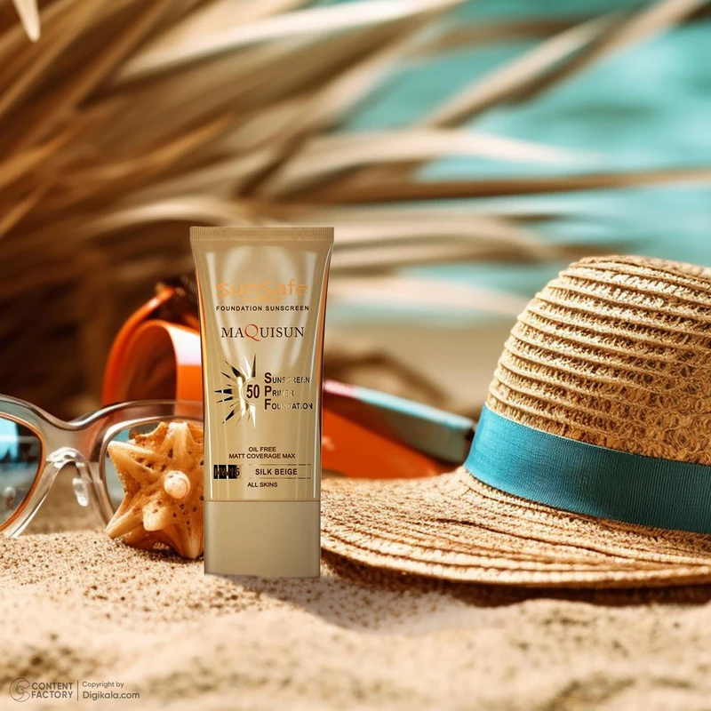 کرم ضد آفتاب رنگی سان‌سیف، 50 SPF، مدل MAQUISUN NW15، مناسب انواع پوست تنالیته با متوسط و حجم 40 میلی‌لیتر، محافظت‌کننده در برابر اشعه‌های UVA و UVB، بدون عطر، محافظت‌کننده پوست در - نمای 2