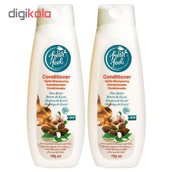 نرم کننده مو فرش فیل مدل Shea Butter حجم 750 میلی لیتر مجموعه 2 عددی - تصویر 3