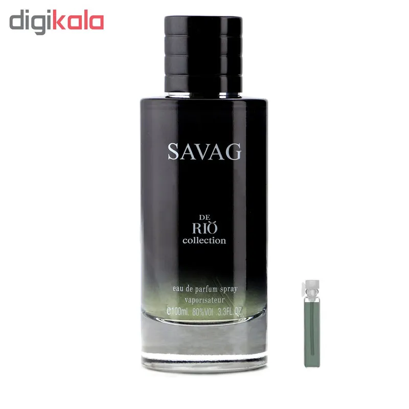 ادو پرفیوم مردانه ریو کالکشن مدل Rio Savag حجم 100 میلی لیتر به همراه عطر جیبی حجم 1 میلی لیتر - تصویر 2
