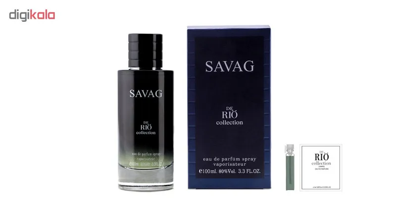 ادو پرفیوم مردانه ریو کالکشن مدل Rio Savag حجم 100 میلی لیتر به همراه عطر جیبی حجم 1 میلی لیتر - تصویر 3