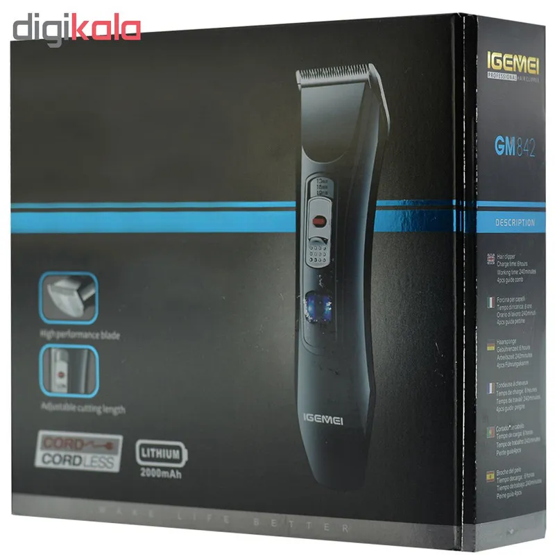 ماشین اصلاح موی سر و صورت آی جیمی مدل GM 842 - تصویر 6