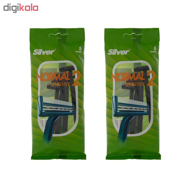 خود تراش سیلور مدل Normal 2 Sensitive مجموعه 2 عددی - تصویر 2