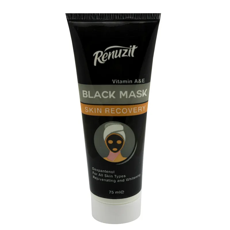 ماسک صورت رینوزیت مدل Black carbon active حجم 75 میلی لیتر