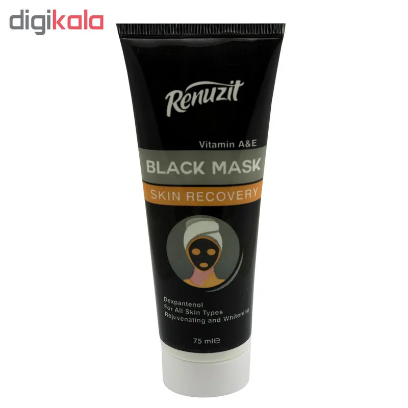 ماسک صورت رینوزیت مدل Black carbon active حجم 75 میلی لیتر - تصویر 2
