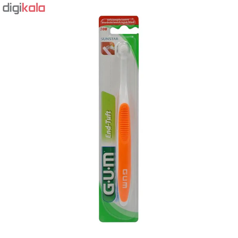 مسواک جی یو ام مدل END-TUFT کد 3087 با برس نرم - تصویر 2