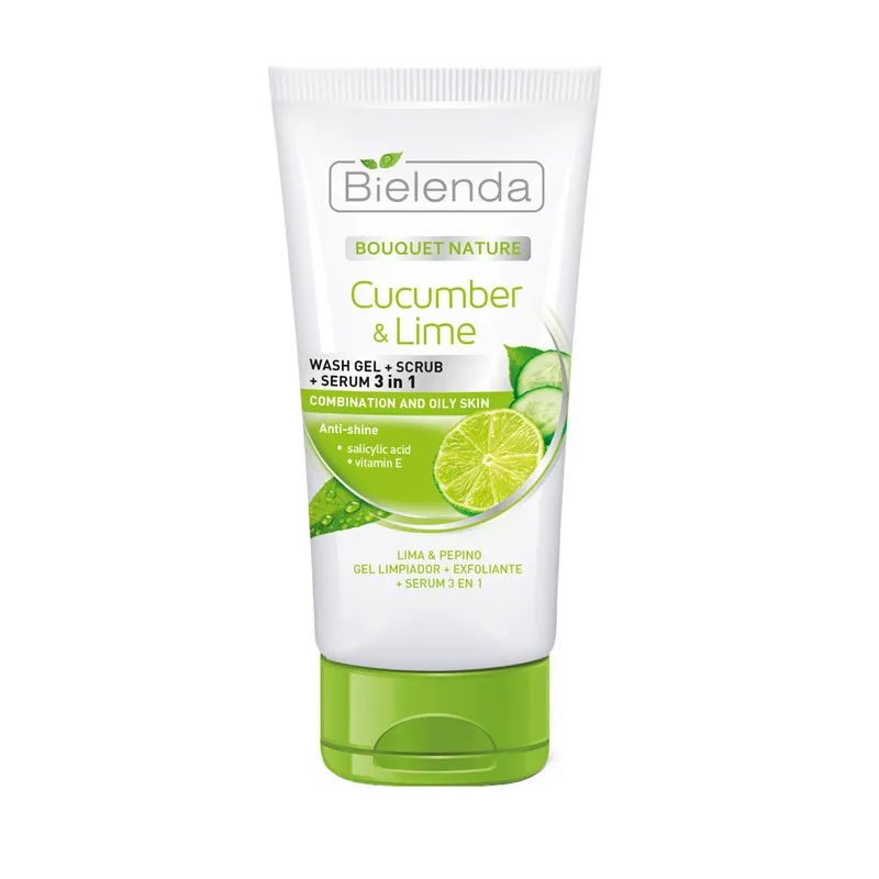 ژل شستشو صورت بی یلندا مدل Cucumber & Lime حجم ۱۵۰ میلی لیتر
