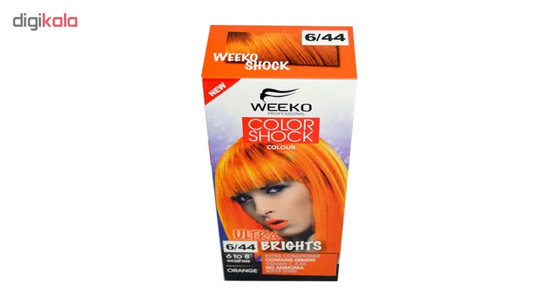 کیت رنگ مو ویکو مدل color shock شماره 6/44 حجم 80 میلی لیتر رنگ نارنجی - تصویر 3
