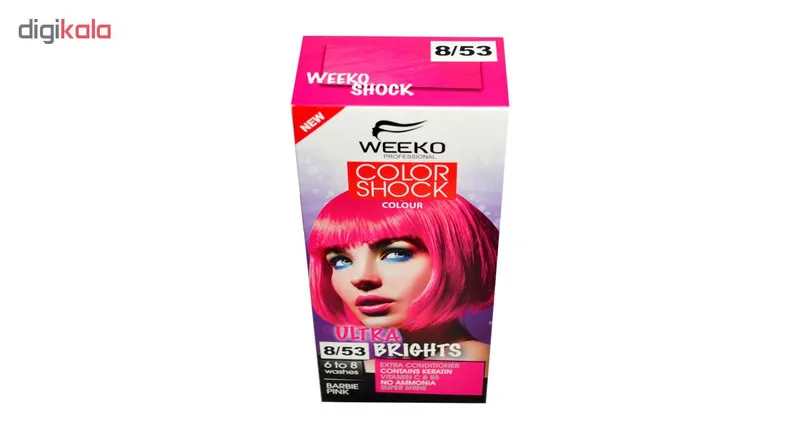 کیت رنگ مو ویکو مدل color shock شماره 8/53 حجم 80 میلی لیتر رنگ صورتی - تصویر 3