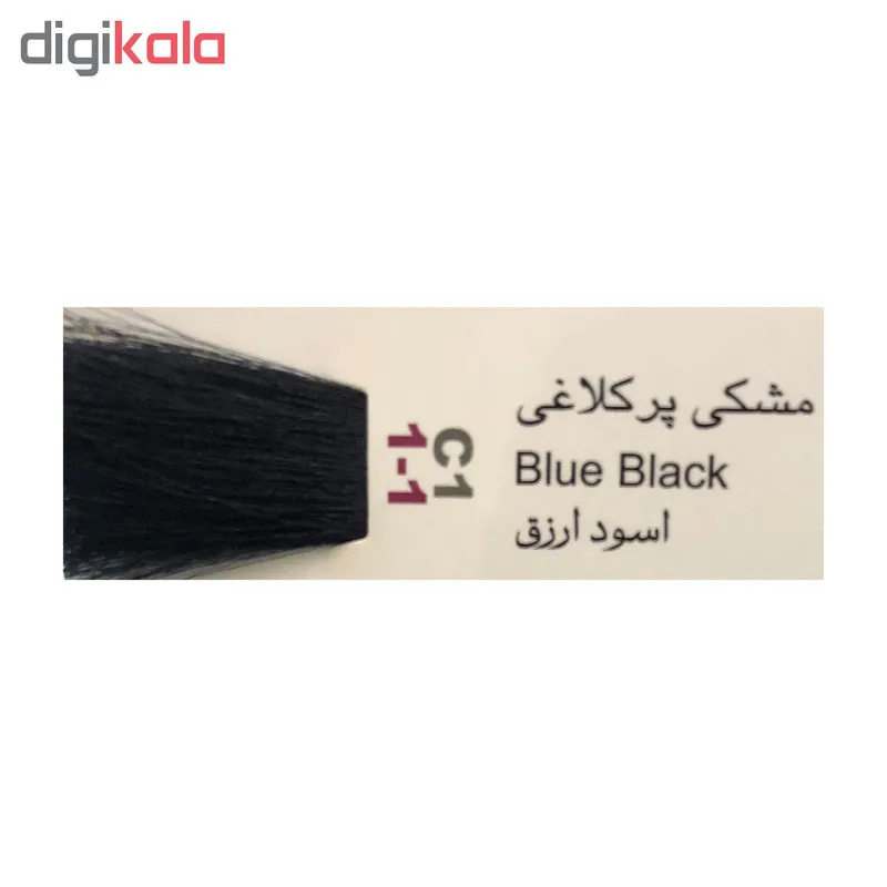 رنگ مو پادینا شماره C1-1-1 حجم 100 میلی لیتر رنگ مشکی پرکلاغی - تصویر 3