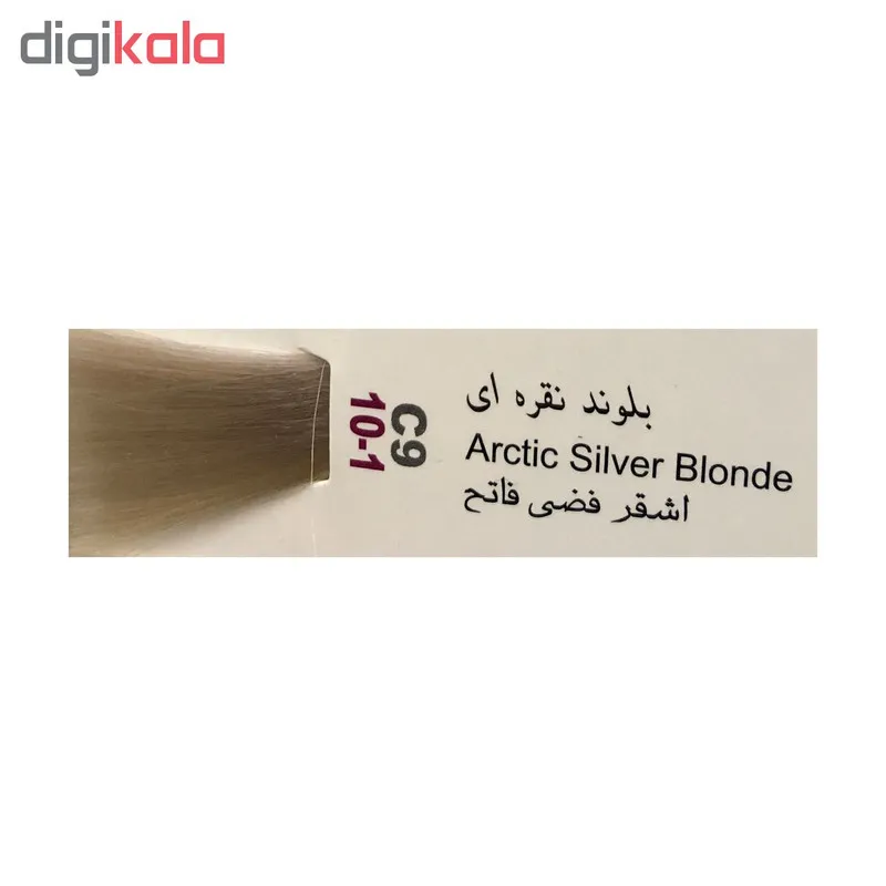 رنگ مو پادینا شماره C9-10-1 حجم 100 میلی لیتر رنگ بلوند نقره ای - تصویر 3