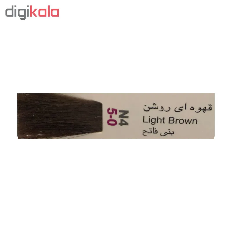 رنگ مو پادینا شماره N4-5-0 حجم 100 میلی لیتر رنگ قهوه ای روشن - تصویر 3