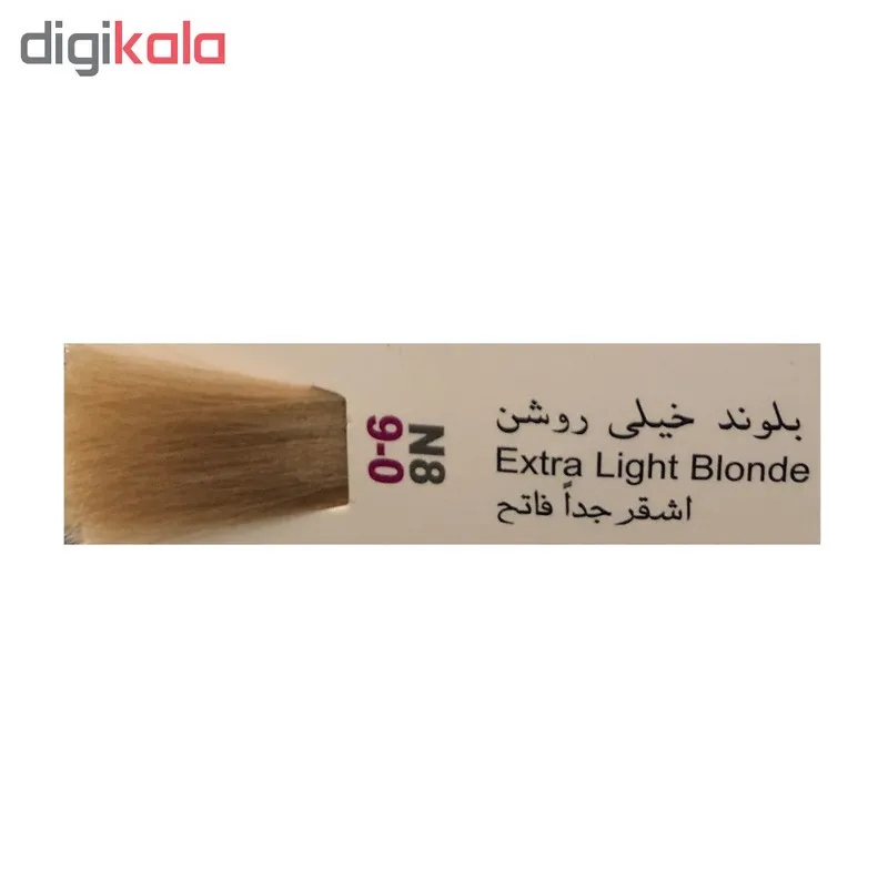 رنگ مو پادینا شماره N8-9-0 حجم 100 میلی لیتر رنگ بلوند خیلی روشن - تصویر 3