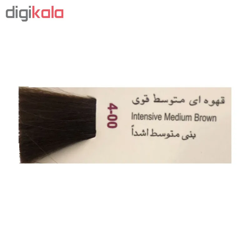 رنگ مو پادینا شماره 00-4 حجم 100 میلی لیتر رنگ قهوه ای متوسط - تصویر 2