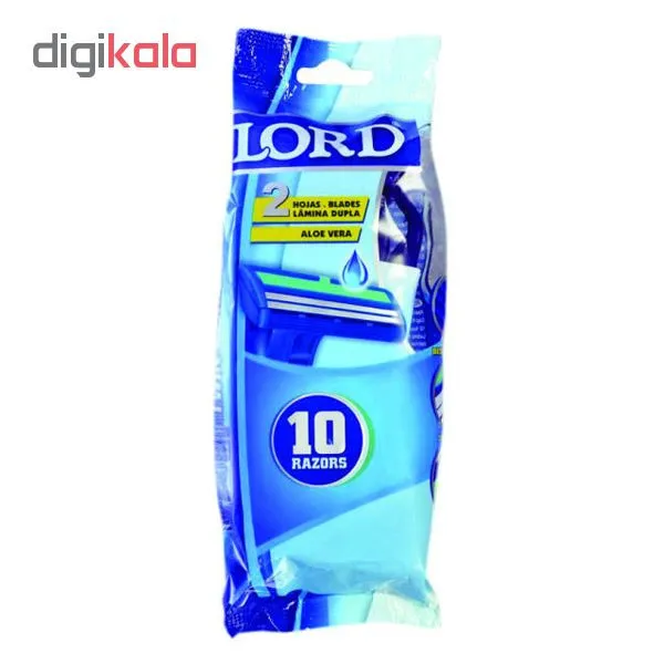 خود تراش لرد مدل ALOE VERA بسته 10 عددی - تصویر 2