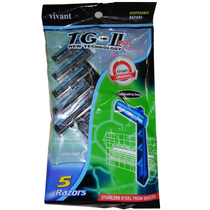 خود تراش مردانه ویوانت مدل TG-II PLUS بسته 5 عددی