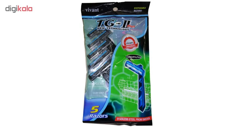 خود تراش مردانه ویوانت مدل TG-II PLUS بسته 5 عددی - تصویر 2