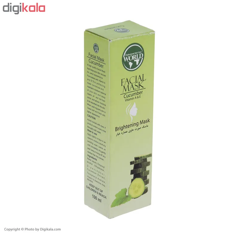 ماسک صورت ورد مدل Cucumber حجم 100 میلی لیتر - تصویر 4