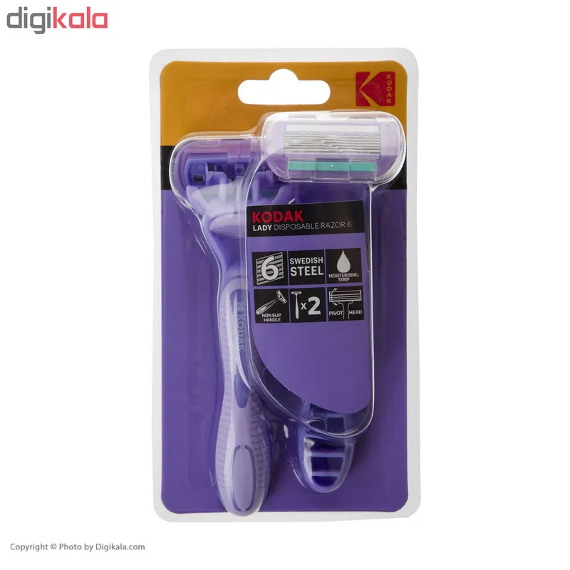 خود تراش کداک مدل Disposable 6 بسته 2 عددی - تصویر 2