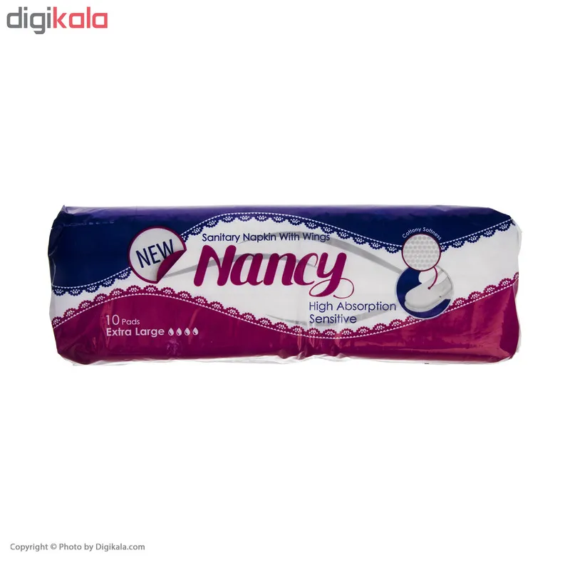 نوار بهداشتی بالدار نانسی مدل Nanoven بسته 4 عددی - تصویر 4