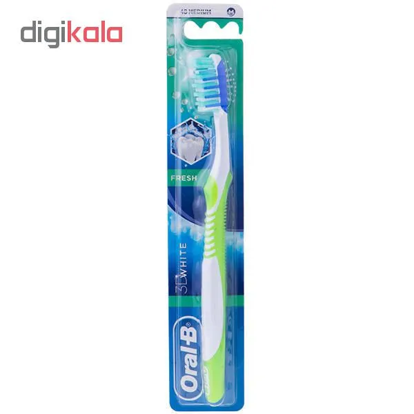 مسواک اورال-بی مدل Advantage 3D white Fresh با برس متوسط - تصویر 2