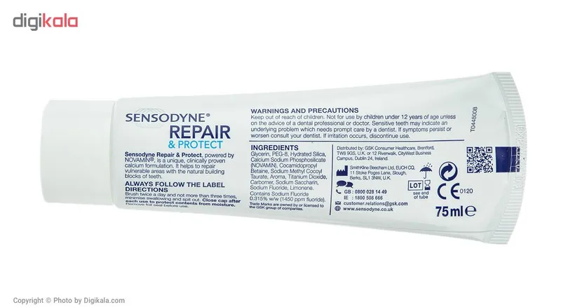 خمیر دندان سنسوداین مدل Repair And Protect حجم 75 میلی لیتر - تصویر 4
