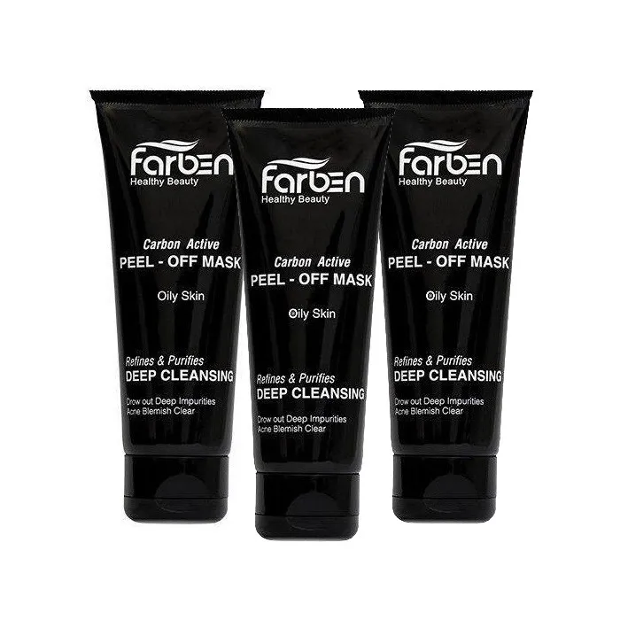 ماسک زغال فاربن مدل Peel-Off حجم 150 میلی لیتر بسته سه عددی