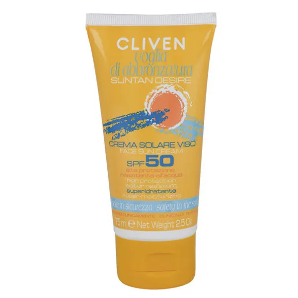 کرم ضد آفتاب بدون رنگ کلیون مدل SPF50 مناسب انواع پوست حجم 75 میلیلیتر