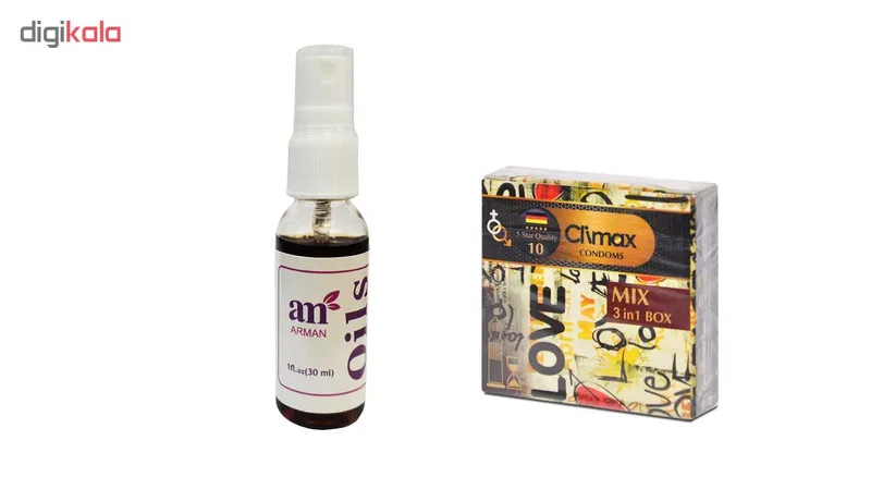 روغن حجم دهنده آرمان مدل Enlargement حجم 30 میلی لیتر به همراه کاندوم کلایمکس مدل Mix 10 بسته 3 عددی - تصویر 2