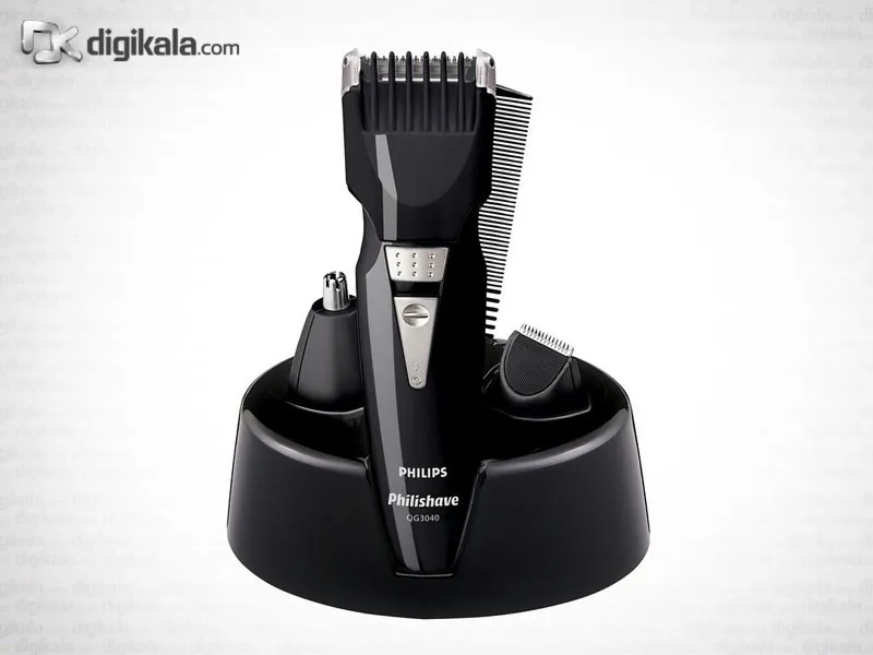 ست ماشین اصلاح سر و صورت و موزن فیلیپس QG3040 کیت 5 در 1 - تصویر 2