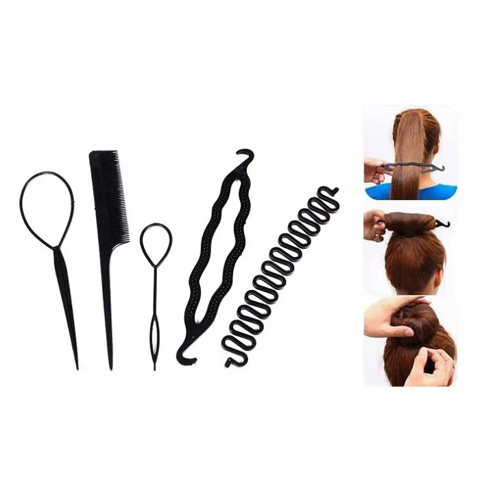 مجموعه ابزار بافت مو کد 2054 بسته 5 عددی - تصویر 3
