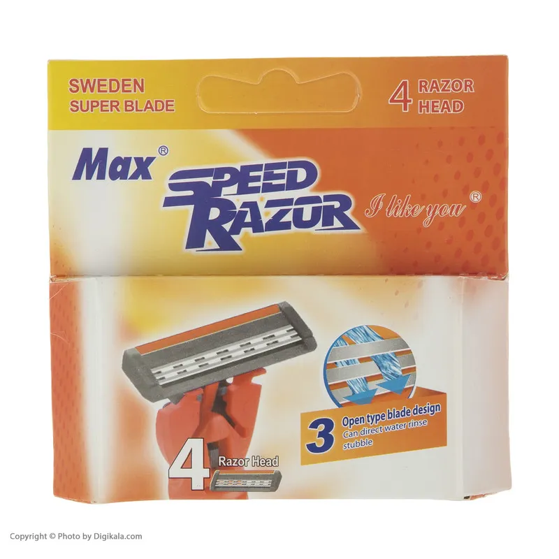 تیغ یدک مکس مدل K-23-AC بسته 4 عددی - تصویر 2