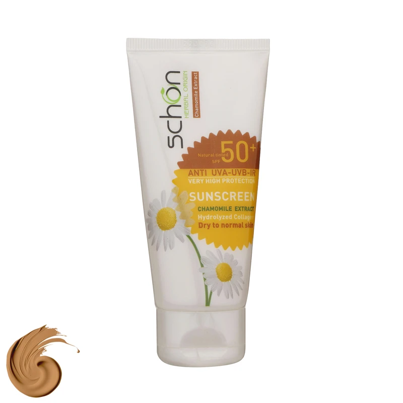 کرم ضد آفتاب رنگی شون، 50 SPF، مدل Herbal Origin، مناسب پوست خشک تا نرمال تنالیته رنگ متوسط و حجم 50 میلی‌لیتر، محافظت کننده در برابر اشعه UVA، UVB، IR، بافت سبک و فاقد چربی، بدون  - نمای 1