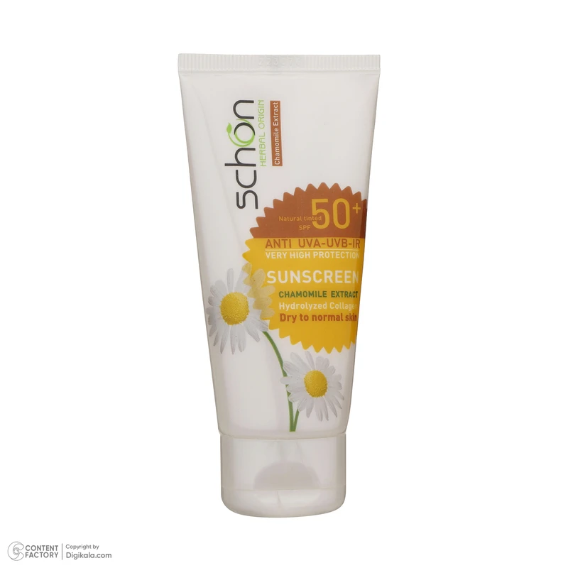 کرم ضد آفتاب رنگی شون، 50 SPF، مدل Herbal Origin، مناسب پوست خشک تا نرمال تنالیته رنگ متوسط و حجم 50 میلی‌لیتر، محافظت کننده در برابر اشعه UVA، UVB، IR، بافت سبک و فاقد چربی، بدون  - نمای 5