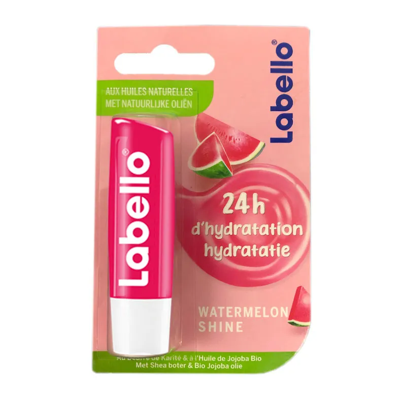 بالم لب نرم‌کننده لابلو مدل Watermelon Shine با عصاره شی‌باتر و روغن آفتابگردان، مرطوب‌کننده و براق‌کننده لب، مناسب پوست معمولی و خشک، رنگ صورتی ماتیکی مخصوص بانوان - تصویر 2