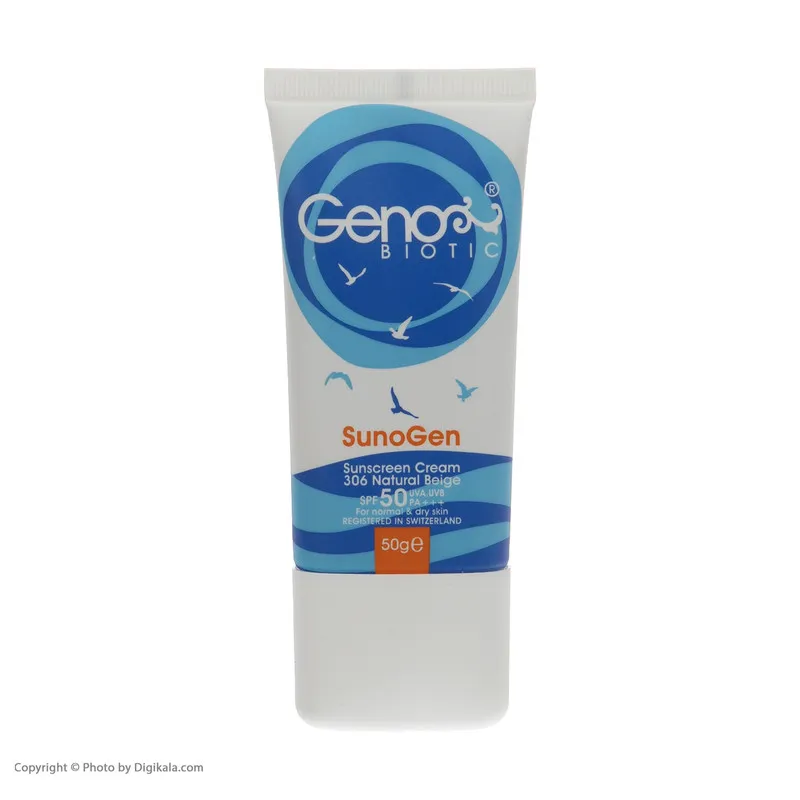 کرم ضد آفتاب ژنوبایوتیک مدل SunoGen وزن 50 گرم - تصویر 2