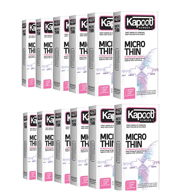 کاندوم کاپوت مدل Micro Thin مجموعه 12 عددی - تصویر 2