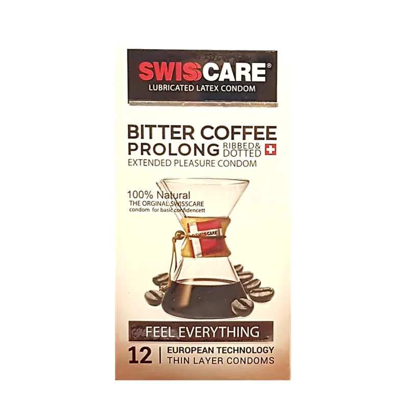 کاندوم سوئیس کر BITTER COFFEE PROLONG بسته 12 عددی - تصویر 2