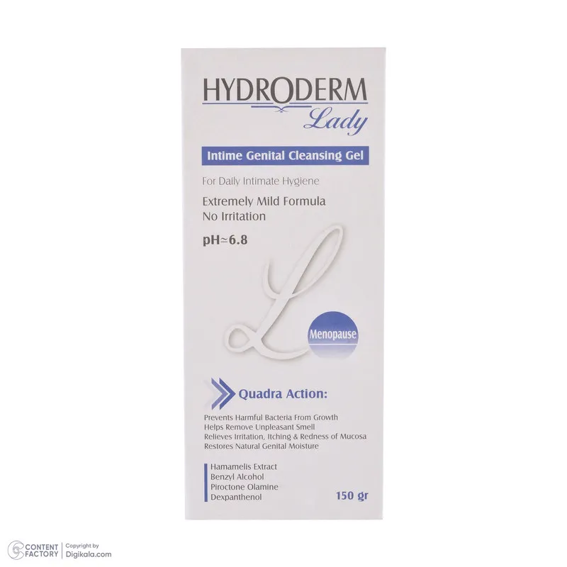 ژل بهداشتی بانوان یائسه هیدرودرم مدل menopause وزن 150 گرم - تصویر 5