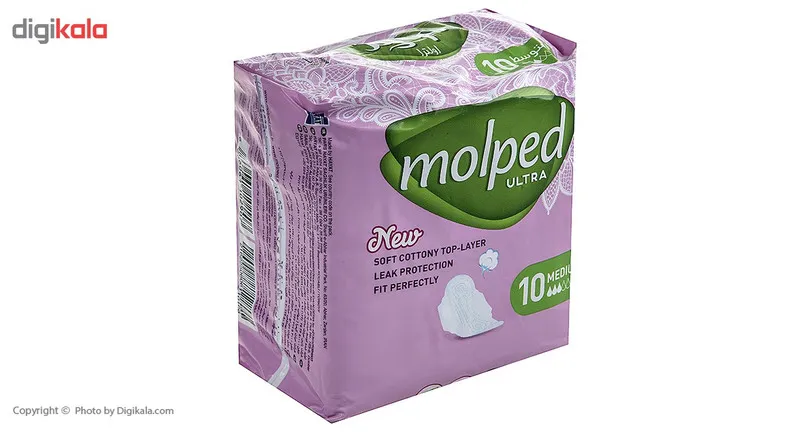 نوار بهداشتی مولپد مدل Ultra Medium بسته 10 عددی - تصویر 3