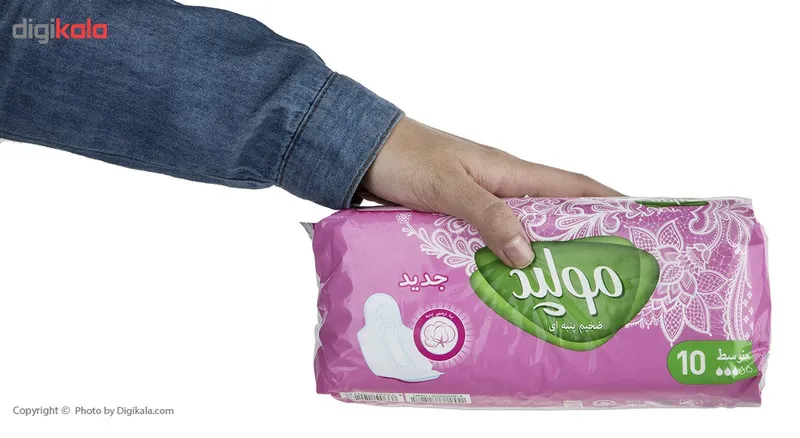 نوار بهداشتی مولپد سری مدل Classic Medium بسته 10 عددی - تصویر 4