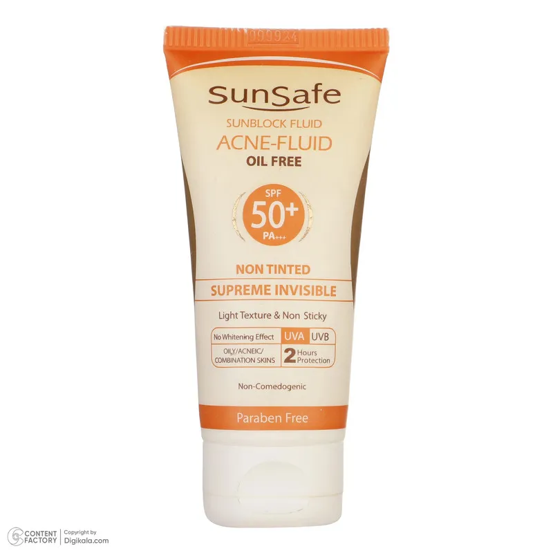 کرم ضدآفتاب بیرنگ سانسیف SPF50 مدل ACNE-FLUID مناسب پوست مختلط، حجم 50 میلیلیتر - تصویر 4