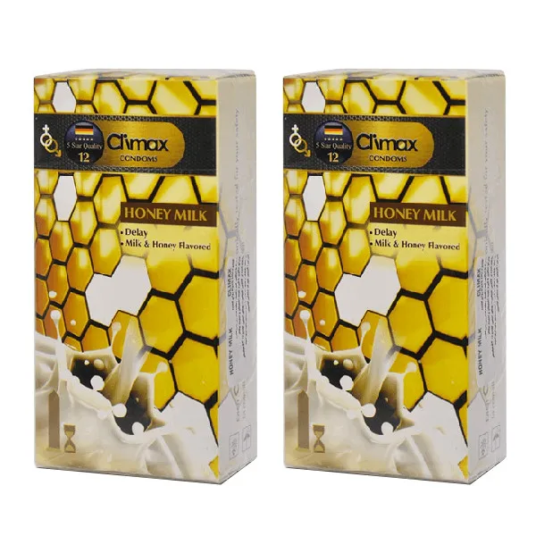 کاندوم کلایمکس مدل Honey Milk 12 مجموعه 2 عددی - تصویر 2