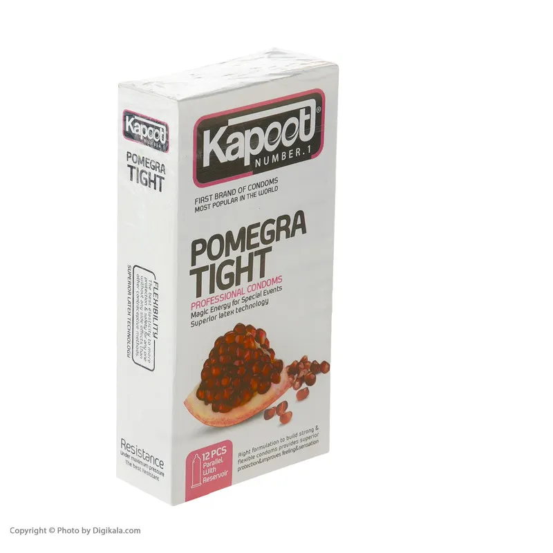 کاندوم کاپوت مدل pomegra tight بسته 12 عددی - تصویر 3