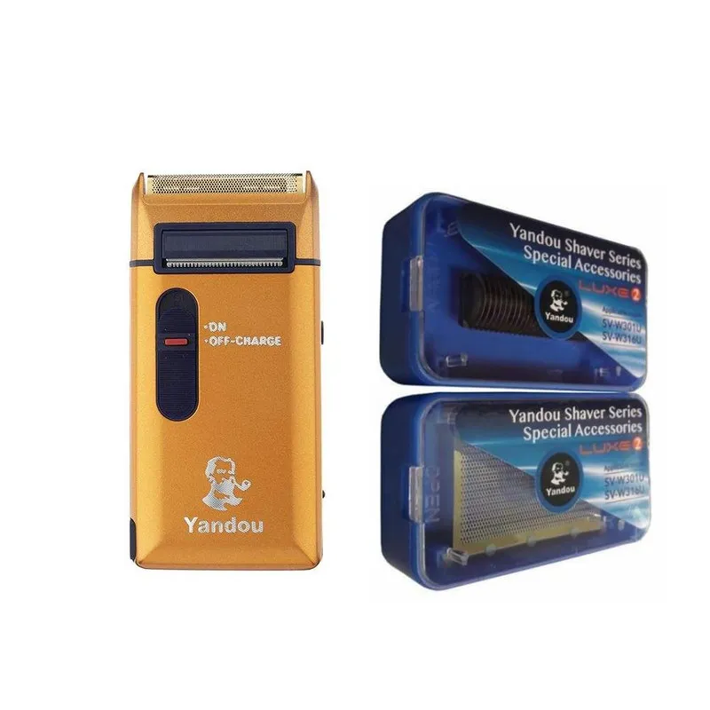 ماشین اصلاح موی صورت فویلی یاندو مدل SV-316U با تیغه استیل ضد زنگ، طراحی ارگونومیک، باتری قابل شارژ با 30 دقیقه استفاده و تیغه و توری یدک - تصویر 3