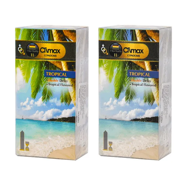 کاندوم کلایمکس مدل TROPICAL2 مجموعه 2 عددی - تصویر 2