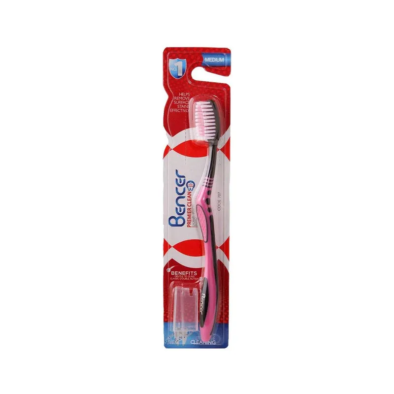 مسواک بنسر مدل Premier Clean با برس متوسط بسته 2 عددی - تصویر 2