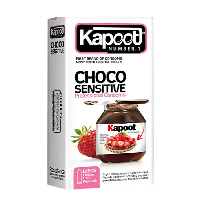 کاندوم کاپوت مدل Choco Sensitive بسته 12 عددی - تصویر 2